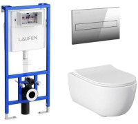 Унитаз с инсталляцией Allen Brau Priority 00301296/8.9466.0.000.000.1 белый глянец