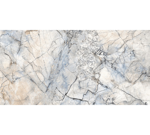 GT94VG Плитка настенная Solo синяя глянцевая 25x50