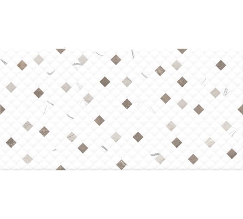 GT125VG Плитка настенная Siluet белая мозаика глянцевая 25x50